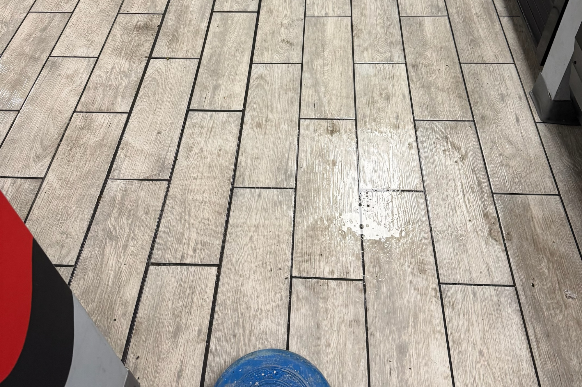 Tile and grout cleaning service using professional floor cleaning equipment in Tampa FL